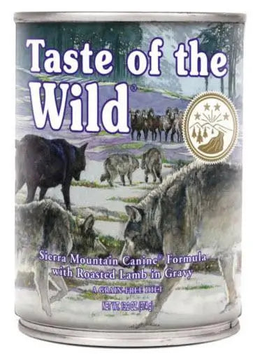 Taste Canine Adult Sierra Mountain Lamb 12X390Gr Box wet dog food