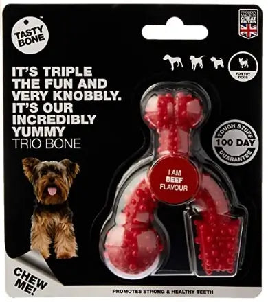 Tasty Bone Trio Bone Bone Ternera Toy