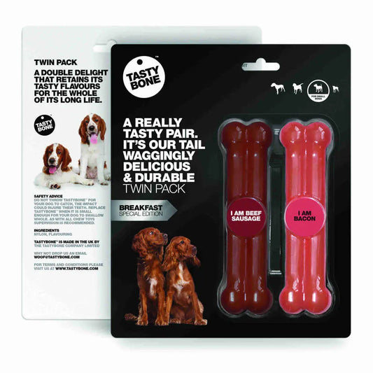 Tasty Bone Twin Pack Beef Bacon Sausage Small