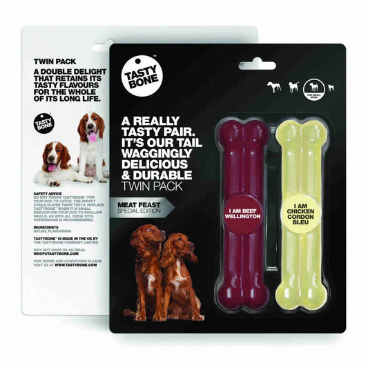 Tasty Bone Twin Pack Veal Cordon Bleu Small