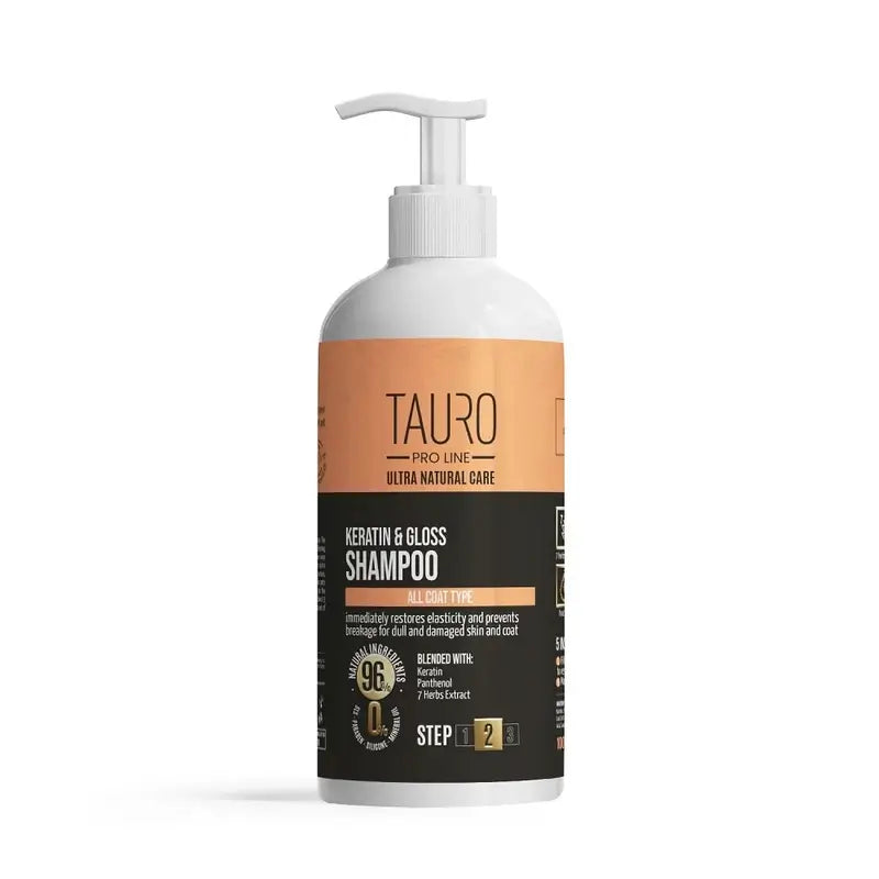 Shampoing Tauro Kératine & Brillance, 1 000 ml