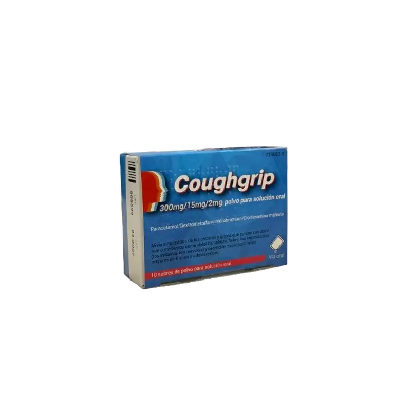 Tecnimede Coughgrip Oral Solution, 10 sachets à diluer dans de l'eau. poudre