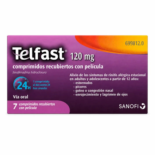Telfast 120 mg, 7 comprimés