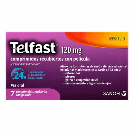 Telfast 120 mg, 7 comprimés