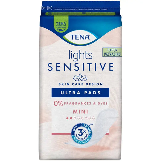 Tena Lights Sensitive Mini Ultra, 20 unités