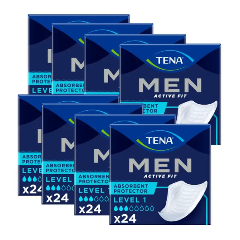Tena Men Level 1, paquet de 8 x 24 unités