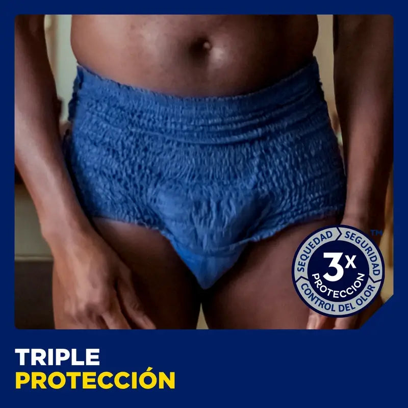 Tena Hommes Pantalon Actif Taille L-XL, 8 Pcs.