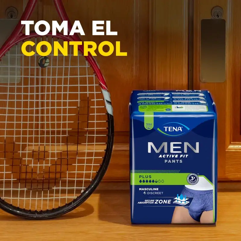 Tena Hommes Pantalon Actif Taille S-M, 9 Pcs.