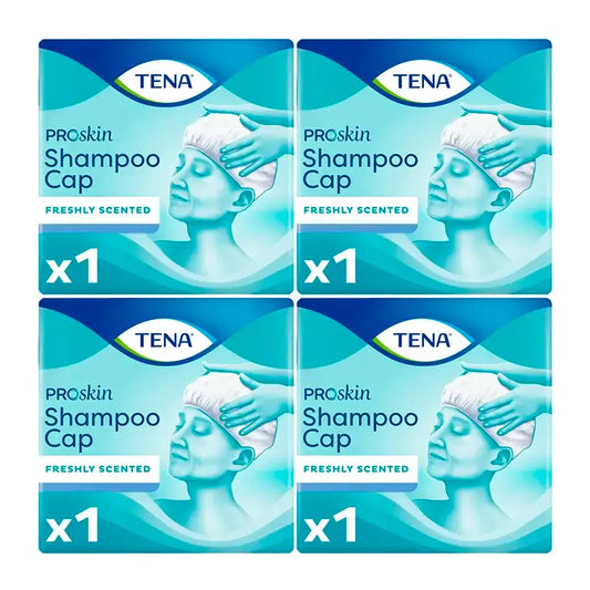 TENA ProSkin Shampoo Cap 4 x 1 pièce - 1 MOIS