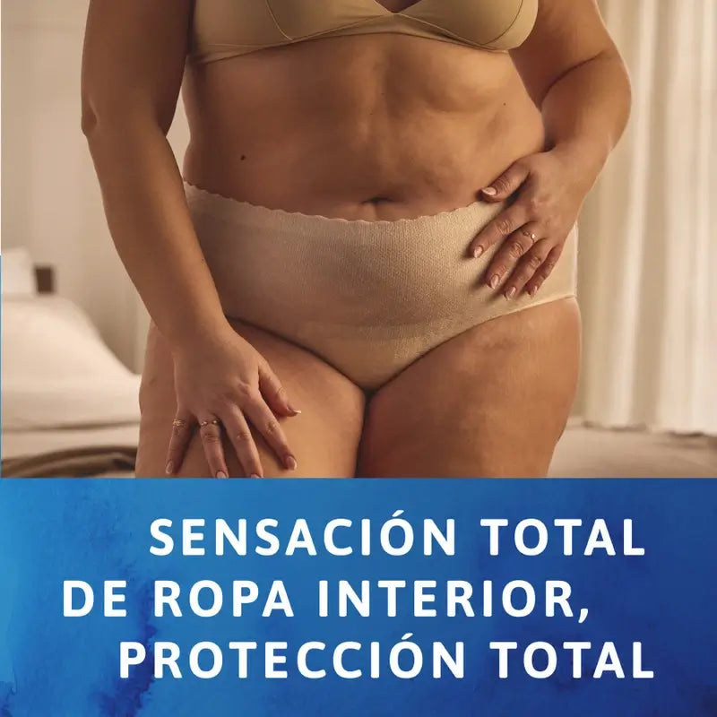 Tena Silhouette Large Taille Haute Crème , 8 unités