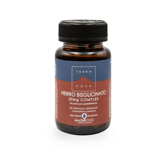 Terranova Iron Bisglycinate Complex , 50 20 mg capsules