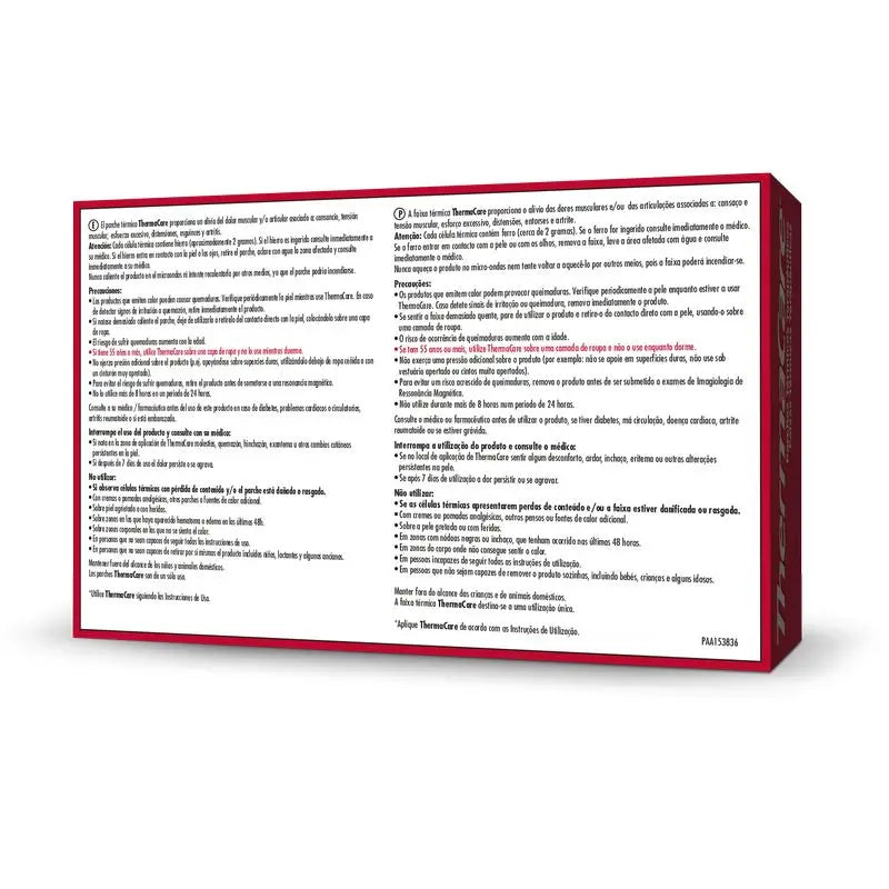 Coussin chauffant lombaire Thermacare, 2 pièces