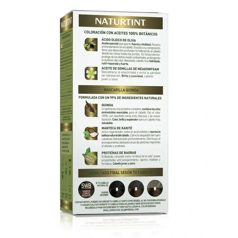 Naturtint Coloration permanente sans ammoniaque 5Wb - Radiant Copper Brown