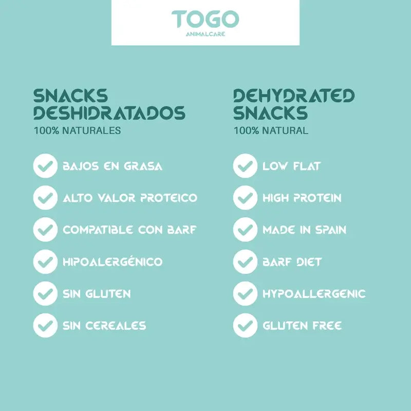 Snacks aux médaillons de porc Togo, 60 grammes