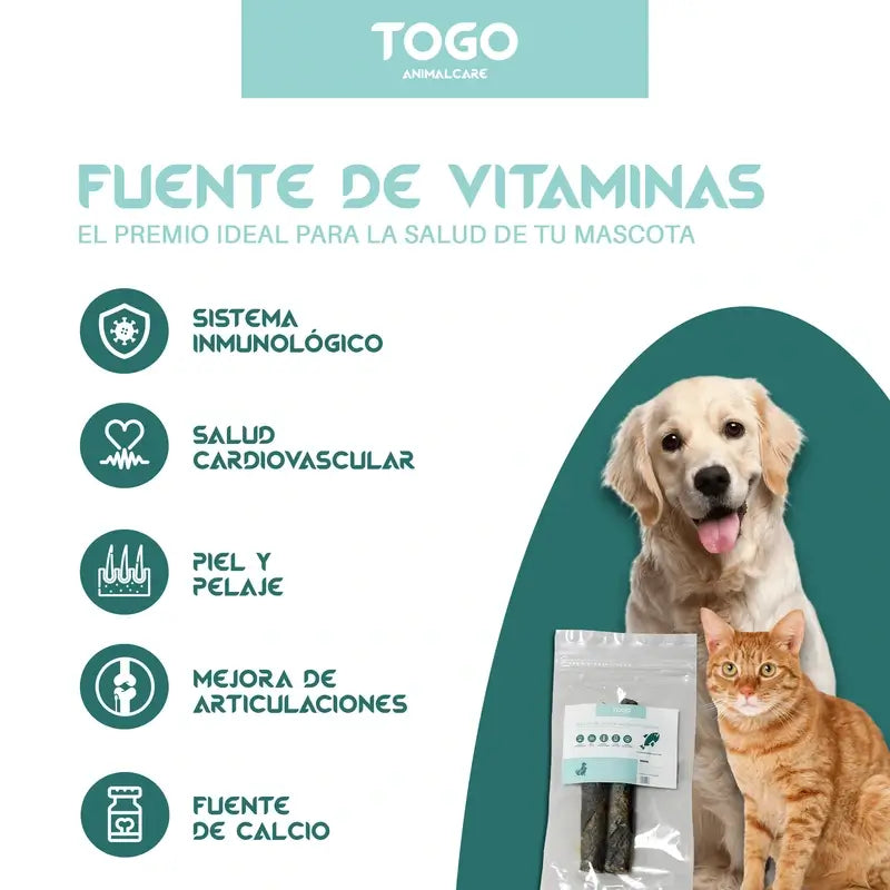 Togo Snack Natural Salmon Rolls, paquet de 2 unités