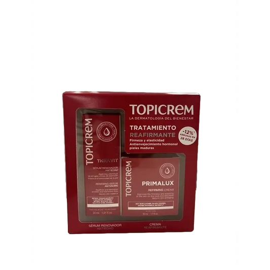 Topicrem Anti-Age Theavit Serum 30 Ml + Primalux Cream 50 Ml 15%.