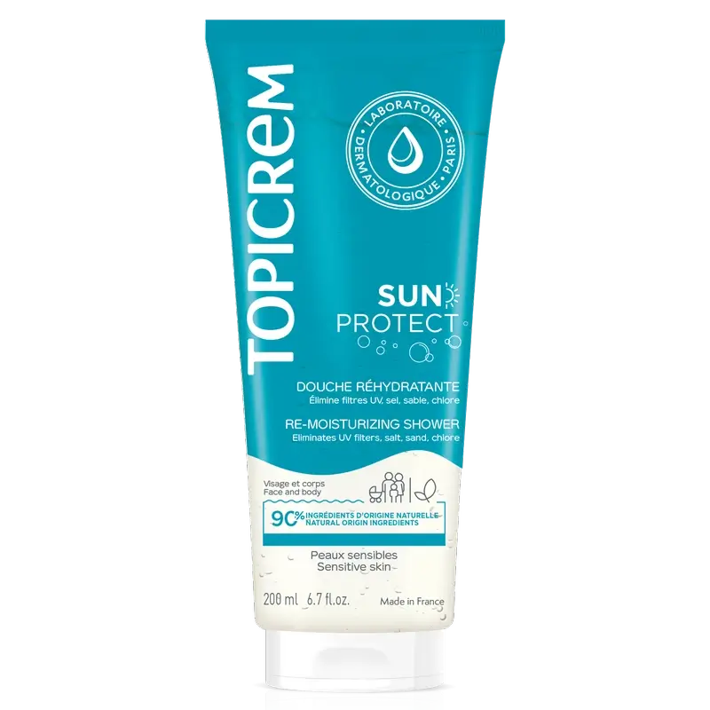 Gel douche Topicrem Sun Protect, 200 ml