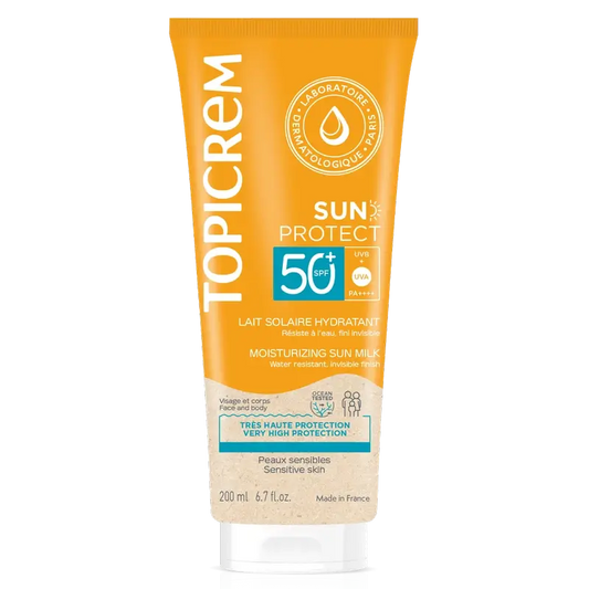 Topicrem Lait solaire Spf50+, 200 ml