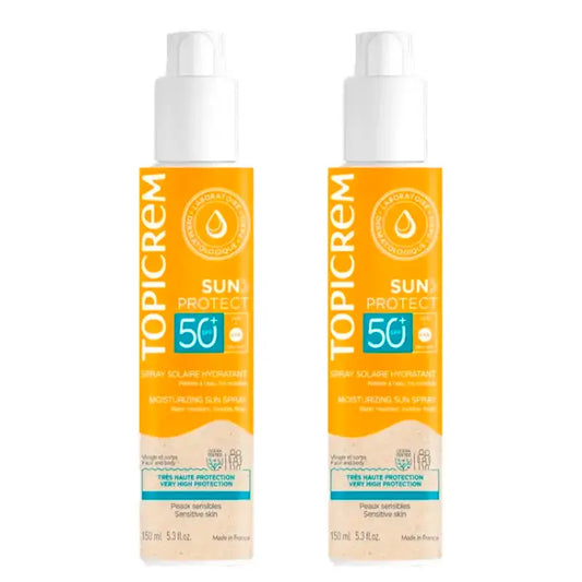 Topicrem Sun Protect Spray SPF 50+, lot de 2 x 150 ml