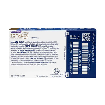 Total30 Lentilles mensuelles multifocales, 3 unités