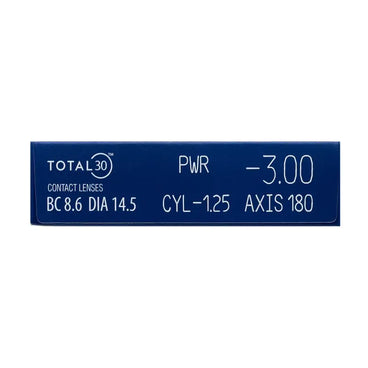 Total30 Lentilles toriques mensuelles, 3 unités