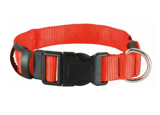 Trixie Collar With Orange Light Xl 55-70Cm