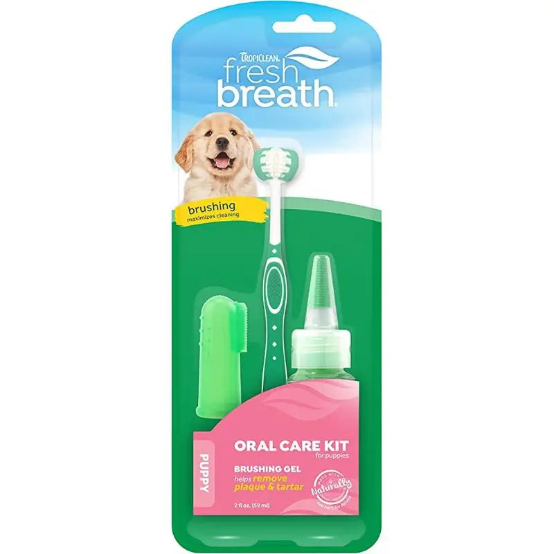 Tropiclean Fresh Breath Dental Hygiene Kit For Puppies