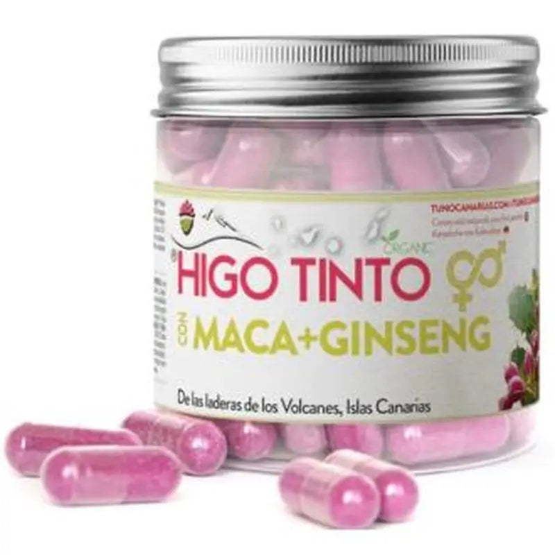Tuno Canarias Red Fig With Maca And Ginseng 90 Capsules