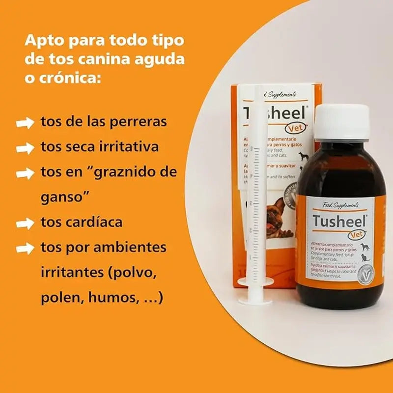 Heel Tusheel Veterinary Cough Syrup Chiens et Chats 150 ml