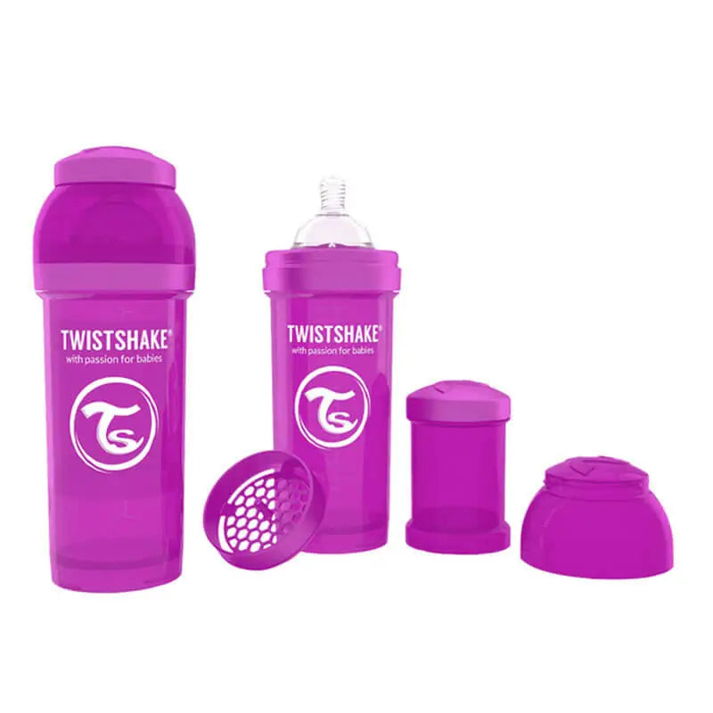 Twistshake Anti-Colic Bottle Pastel Purple, 260 ml