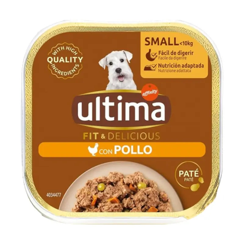 Dernière nourriture humide Ud Mini Wet Terrine Chicken Tray Sino Grainle, 150 g