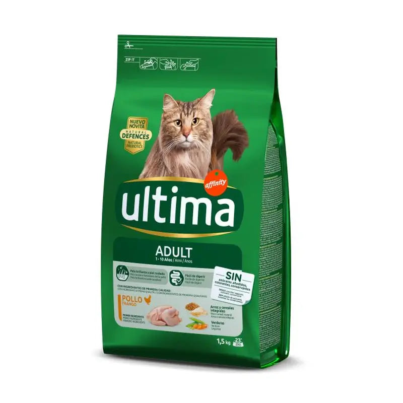Ultima Pienso Cat Ad au poulet, 1,5 kg