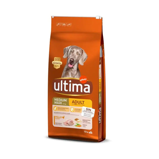 Ultima Pienso Dog Ad au poulet, 12 kg
