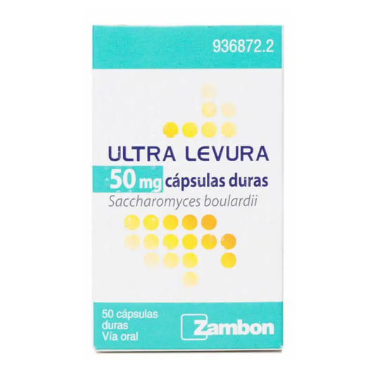 Ultra Levura 50 mg 50 Hard Capsules