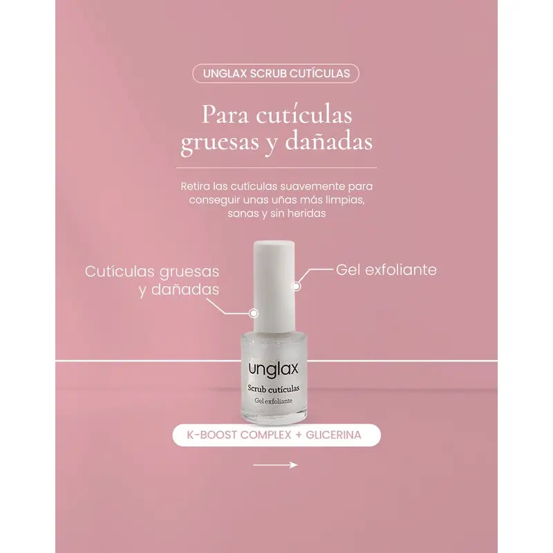 Unglax Scrub Exfoliant pour cuticules, 10 ml