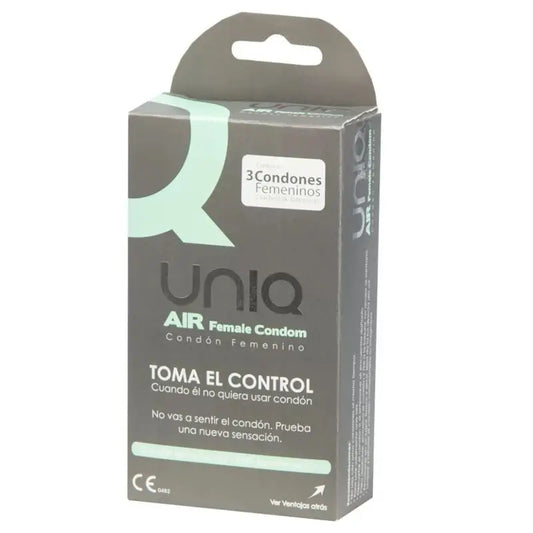 Uniq Air Latex-Free Female Condom, 3 Units