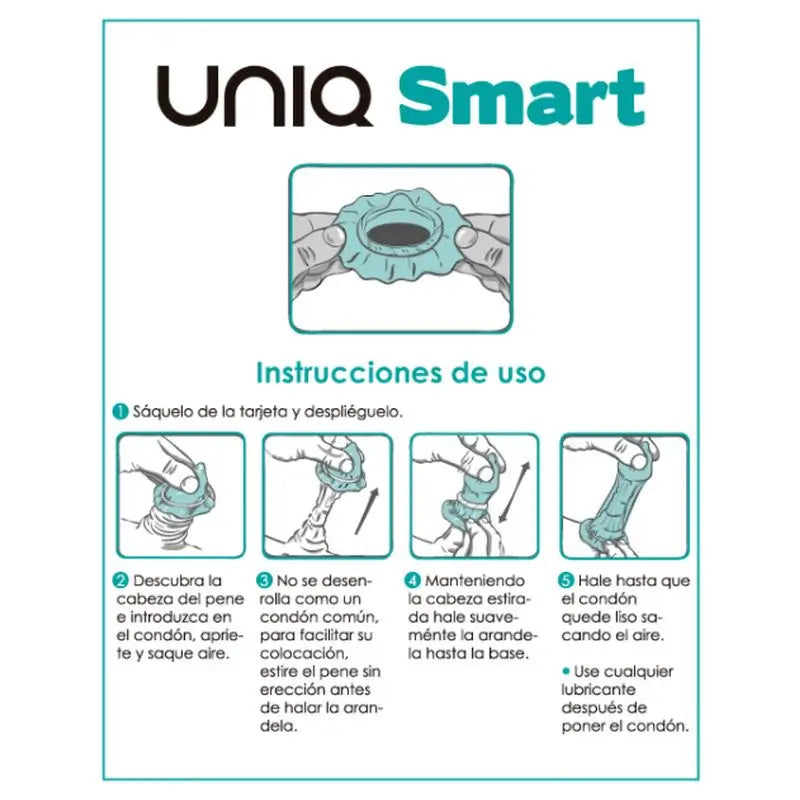 Uniq Smart Préservatifs de pré-érection sans latex 3 unités