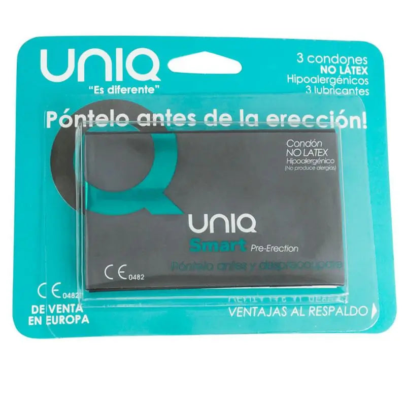 Uniq Smart Préservatifs de pré-érection sans latex 3 unités