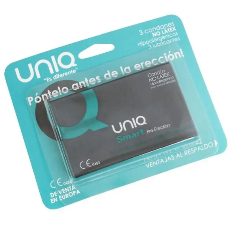 Uniq Smart Latex-Free Pre-Erection Condoms 3 Units