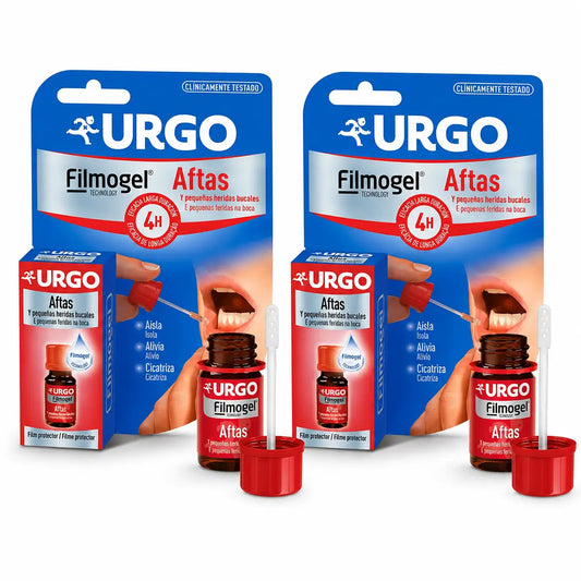 Urgo Filmogel contre les aphtes, flacon de 10 ml, lot de 2