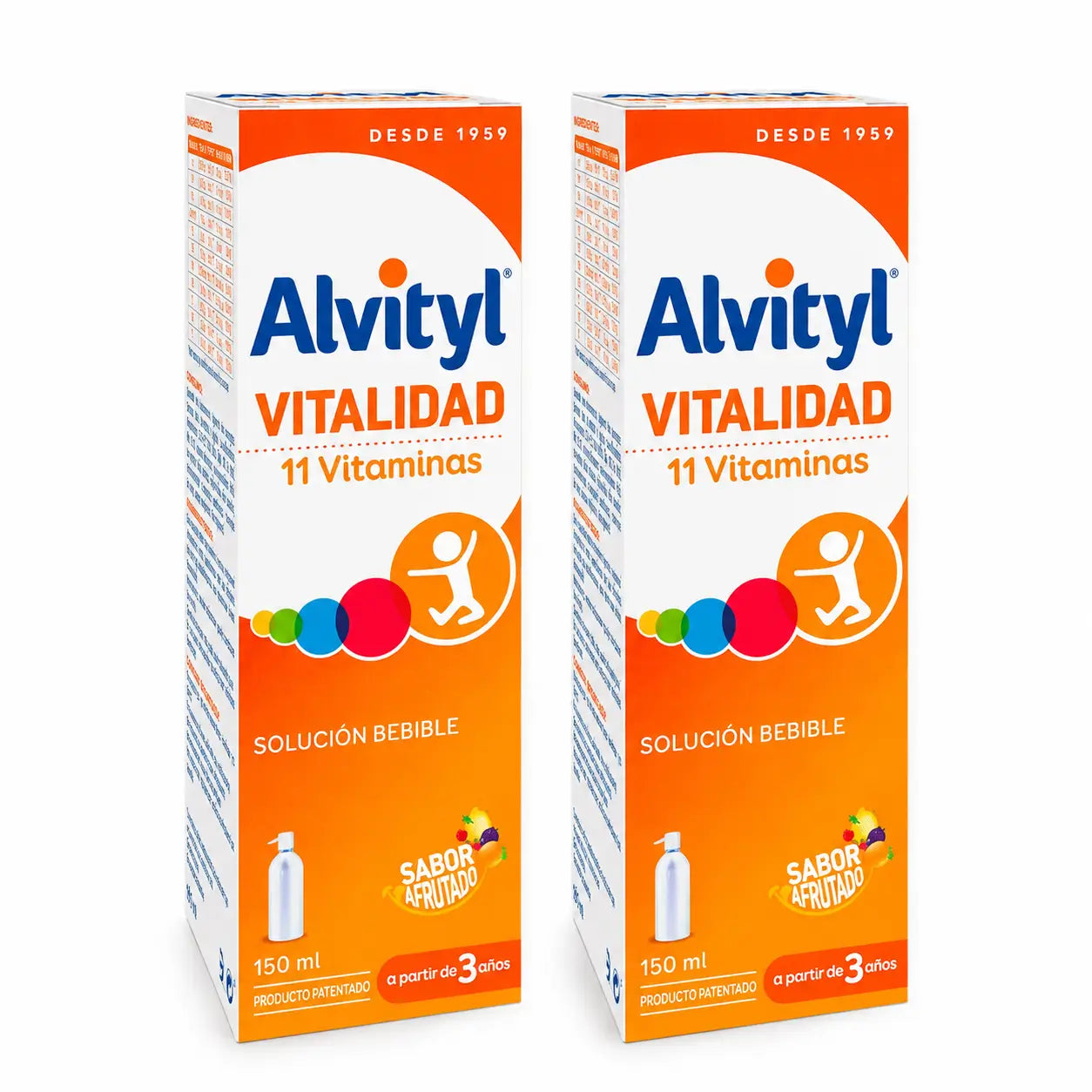 Urgo Alvityl Vitalité 11 vitamines 150 ml, lot de 2