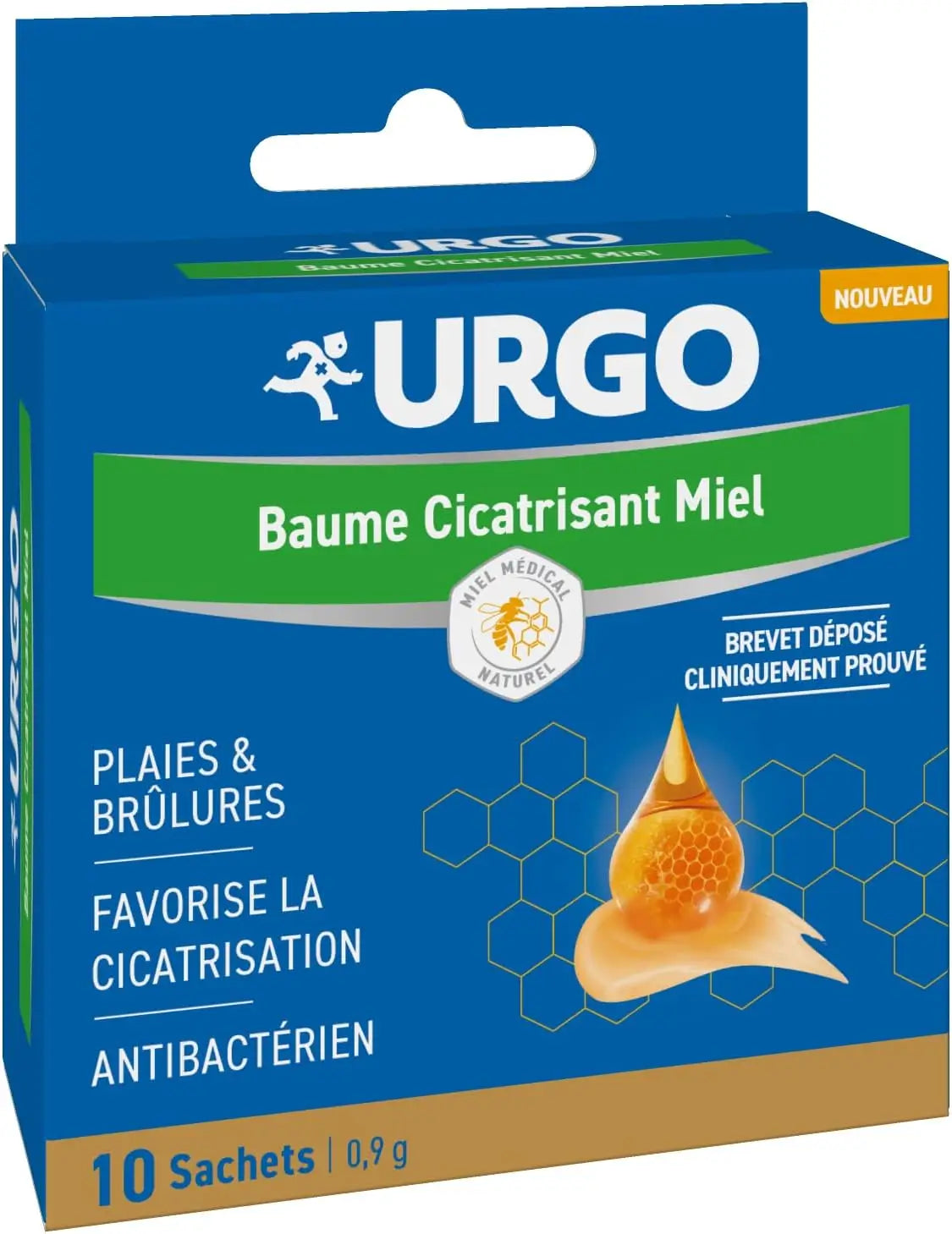 Urgo Healing Balm With Honey, 10 Sachets/0,9 Gr