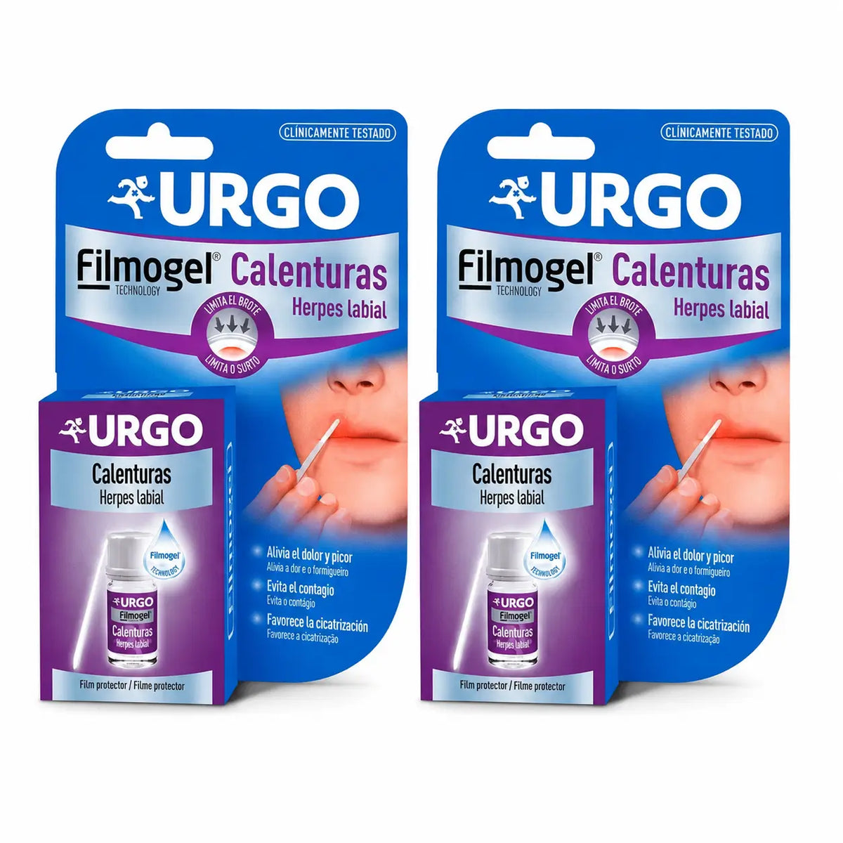 Urgo Filmogel contre les boutons de fièvre, 3 ml, lot de 2