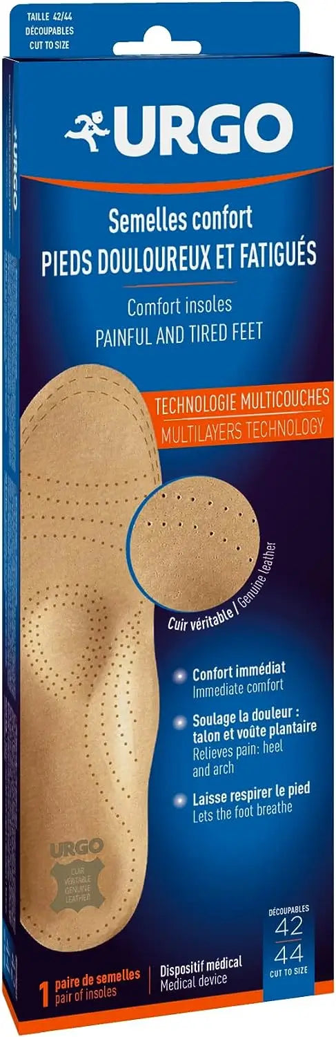 Urgo Comfort Insole For Tired And Sore Feet, Size 42-44
