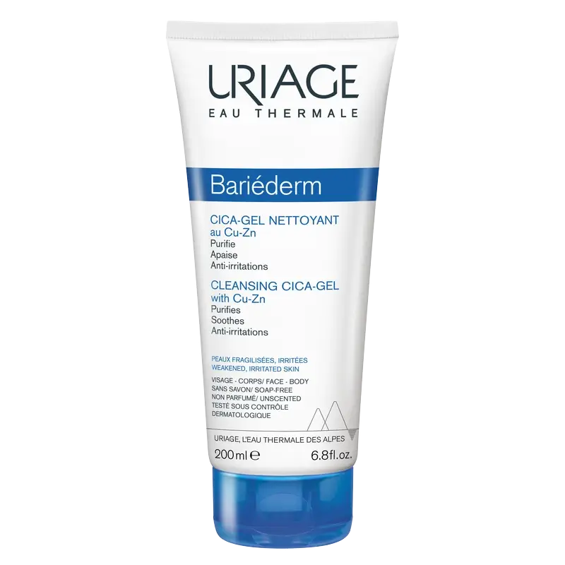 Gel nettoyant Bariéderm Cica d'Uriage, 200 ml