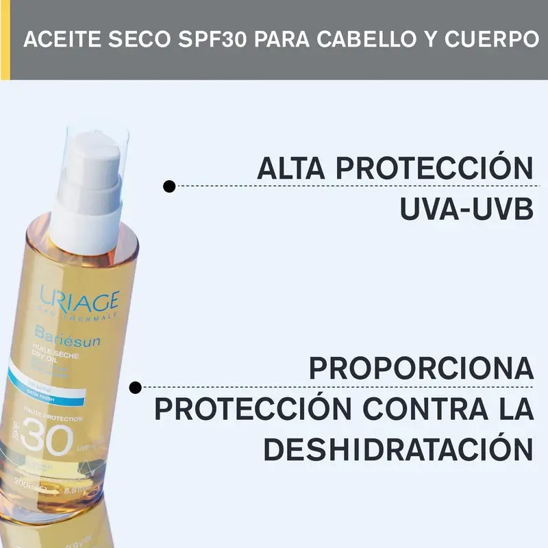 Huile sèche Uriage Bariésun SPF30, 200 ml