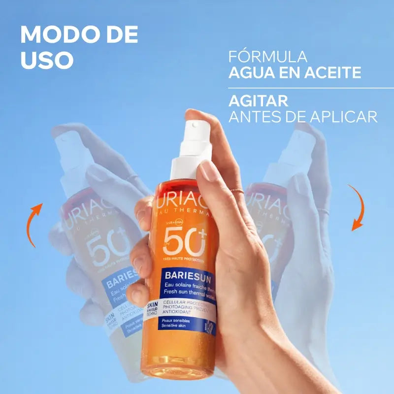 Uriage Bariésun Eau solaire rafraîchissante Spf50+, 200ml