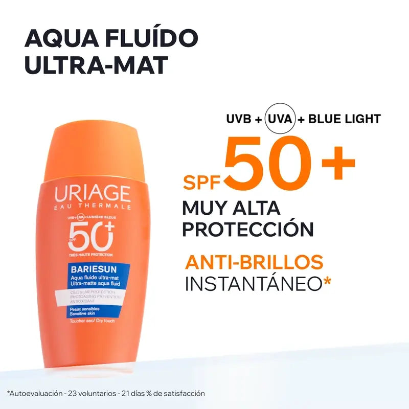 Uriage Bariesun Aqua Fluid Ultra-Mat Spf50+, 50 ml