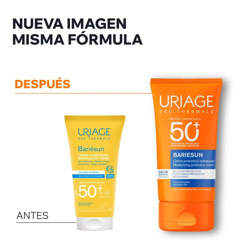 Uriage Bariésun Crème non parfumée Spf50+, 50 ml