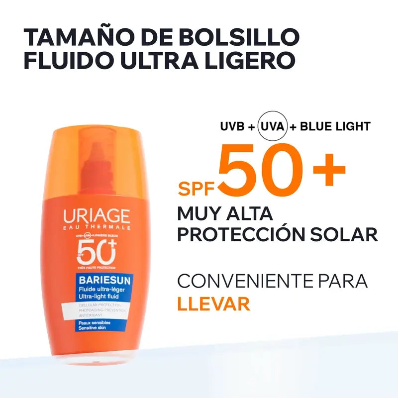 Uriage Bariésun Fluide ultra-léger Spf50+, 30 ml